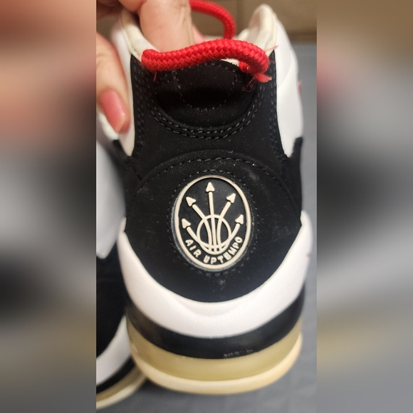 Nike Air Max Uptempo 95 Mens  Sz 10 White Black Red Athletic Sneakers CK0892-101 - Picture 2 of 12